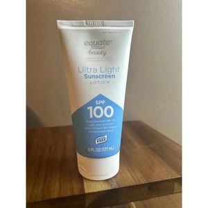 Equate Beauty .Ultra Light‎ Sunscreen Lotion, SPF 100, 6 fl oz. Exp:06/2026